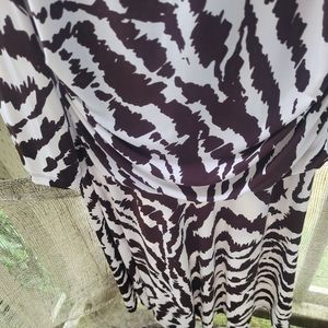 EnFocus Studio Brown & Cream Zebra Print Dress 14